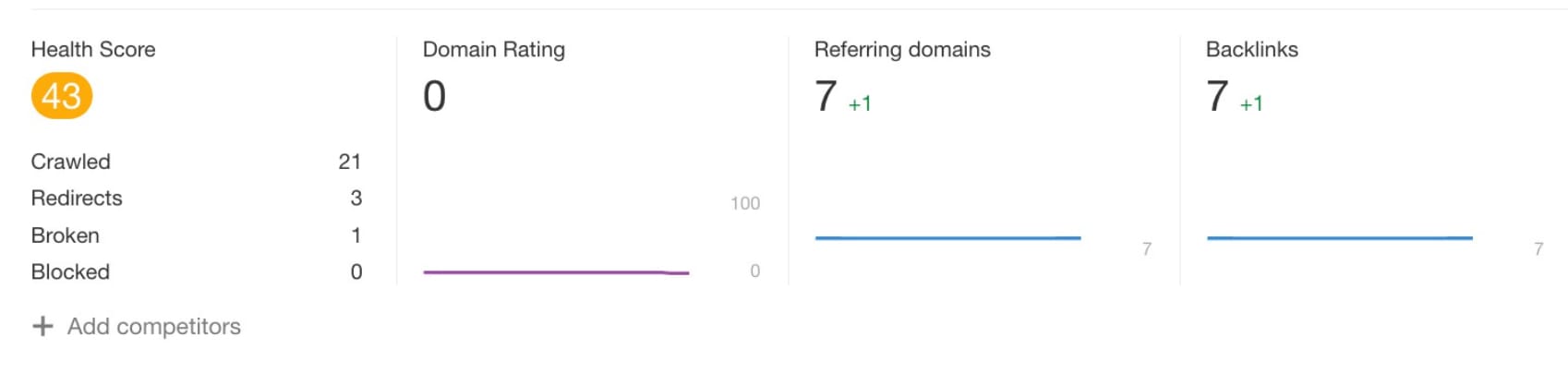 Typical result of 6 months of SEO Campaign for a new website 7